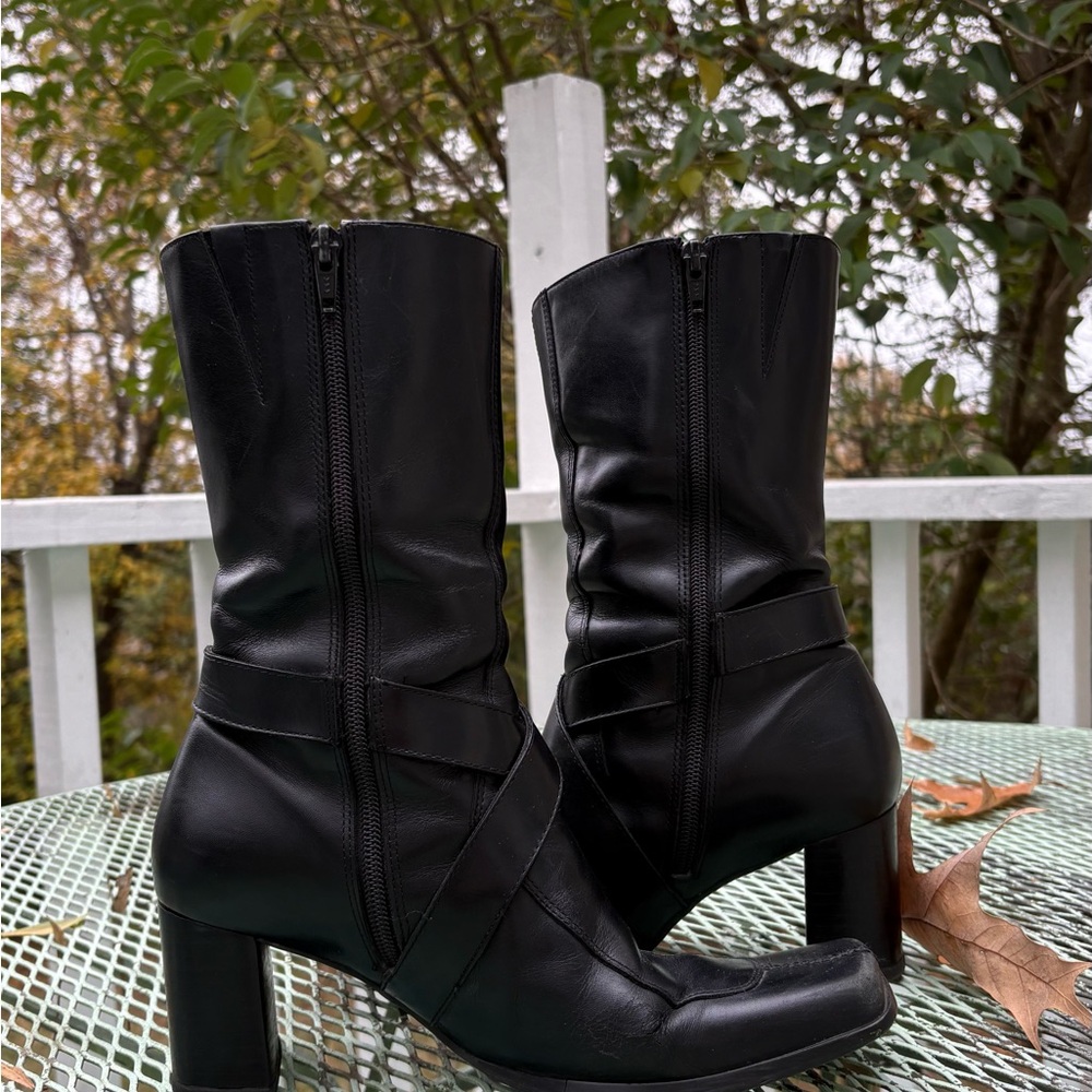 Nine West Leather Heeled Boots